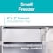 Black & Decker Compact Refrigerator Energy Star Single Door Mini Fridge with Freezer, 2.5 Cubic Ft., White BCRK25W - alternate 6
